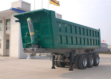 China Reliable Tri Axle Dump Truck , 30 CBM Semi Dump Trailers 20 Ton 30 Ton 40 Ton 50 Ton supplier