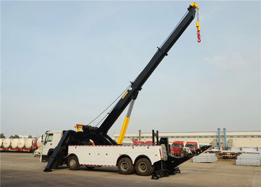 China Heavy Duty Wrecker Tow Truck 8x4 12 Wheels 371hp 50tons 50T For Road Rescue supplier