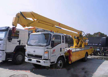 China Sinotruk Howo Aerial Lift Truck , 8 - 24 Meters Height Aerial Bucket Truck supplier