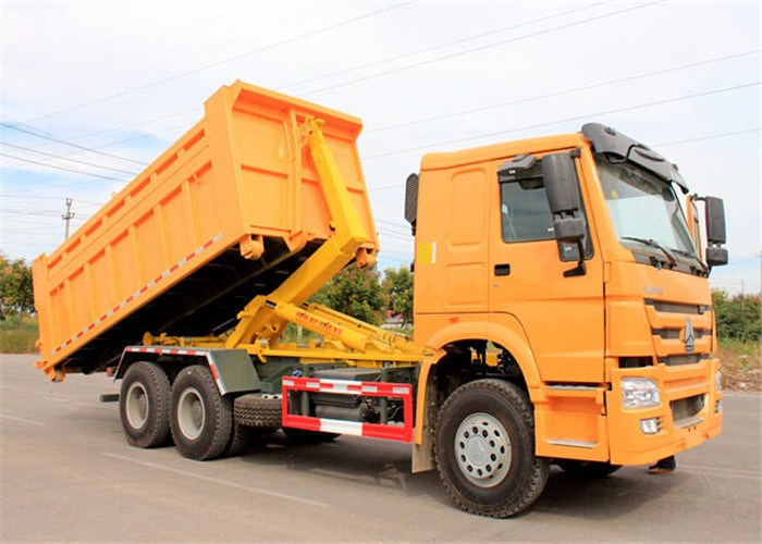 Right Hand Drive HOWO 6X4 Hook Lift Garbage Truck 15t 20t Refuse