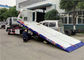 ISUZU 4x2 Small Tow Truck , 6 Wheels 3 Ton Flatbed Wrecker Truck For Two / Three Cars supplier