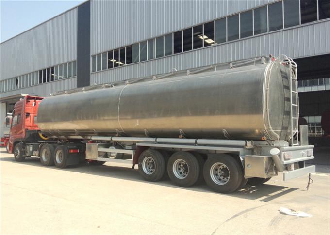 Aluminum Alloy Fuel Tanker Truck Trailer 3 Axle 42000L 42cbm Oil Transport Tank Trailer