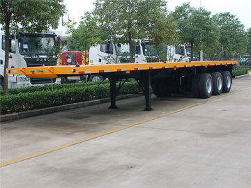 China 40ft / 45 Ft Flatbed Trailer , 3 Axle 45 Ton  50 Ton Flatbed Semi Trailer supplier