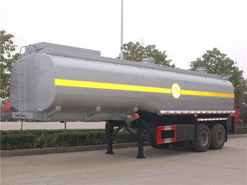 China 30M3 30 CBM Oil Tank Semi Trailer , Carbon Steel Fuel Tanker Semi Trailer 2 Axle 30000L supplier