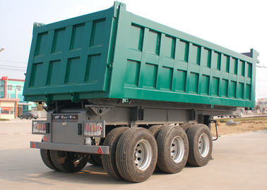China 3 Axle Dump Truck Trailer 26M3 - 30M3 45 Ton Color Customised For Mineral supplier