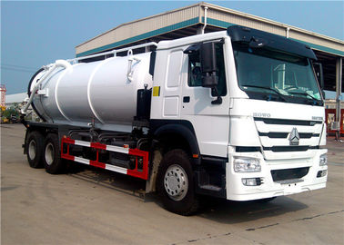 China Vacuum Sewage Tanker Truck Trailer 10 Wheels 16000L For Sinotruk HOWO supplier