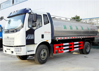 China FAW 4x2 6 Wheels Milk Transport Truck , Milk Tanker Truck 8000L - 10000L supplier