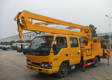 China Light Duty Shear Fork Truck Mounted Aerial Platform 10M - 24M Working Height For ISUZU supplier