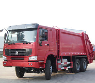 China Howo Waste Collection Truck , 6 - 9 Cubic Rubbish Compactor Truck For Garbage Collect supplier