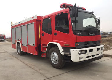 China 11000 Liters Fire Fire Truck Water Tank Carbon Steel Material 2 Axles For ISUZU supplier