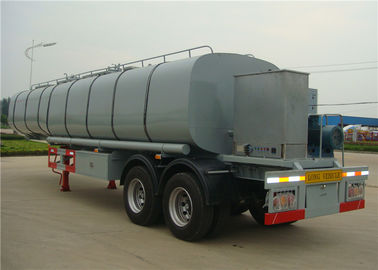 China 30CBM Bitumen Heating Tank , Asphalt Cheap Tanker Trailer , Asphalt Tank Transport Trailer supplier