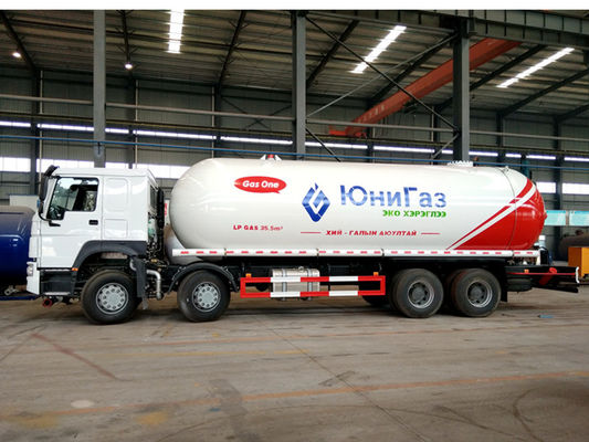 شراء ساينو تراك HOWO 35.5m3 LPG ناقلة شاحنة ، غاز البترول المسال شاحنة توصيل الغاز للطهي الغاز تصنيع عبر الإنترنت