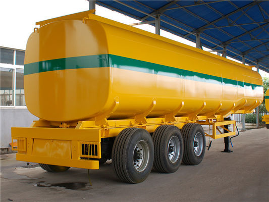 Buy Oil Tanker Truck Trailer 3 Axle 45000 L 50M3 50cbm Carbon Steel Fuel Tanker Semi Trailer online manufacture