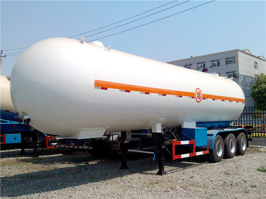 Buy 25 tons Tanker Truck Trailer 3 Axle Q345R 50000L 50M3 25T LPG Gas Tanker Truck online manufacture