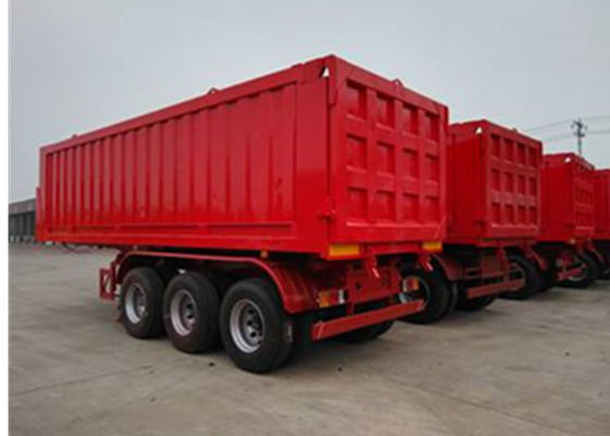 comprare asse del rimorchio 3 dell'autocarro con cassone ribaltabile 25CBM autoarticolato del ribaltatore dello scarico da 45 tonnellate per la sabbia fabbricazione online