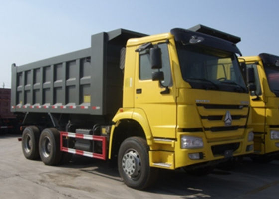 কেনা Sinotruk HOWO 6x4 ডাম্প ট্রাক ট্রেলার 18M3 স্কয়ার আকার / U আকৃতি টিপ্পিকার শারীরিক অনলাইনে উৎপাদন