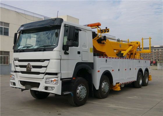 Buy Professional Wrecker Tow Truck 8x4 371hp 40T 12 Wheels 40 tons Commercial Tow Truck online manufacture
