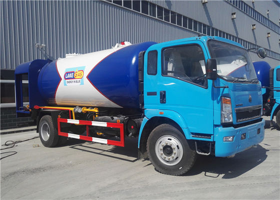 شراء 4x2 12CBM 5 طن 6 طن غاز البترول المسال شاحنة تسليم 12000L اللون حسب الطلب ل HOWO تصنيع عبر الإنترنت