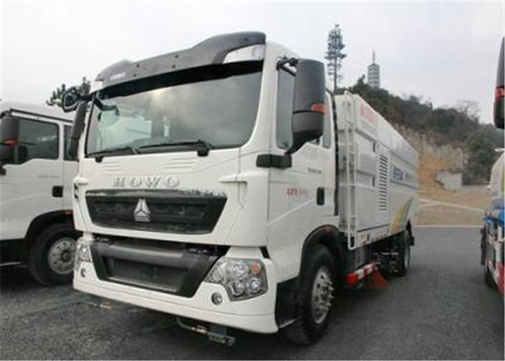 Beli HOWO LHD 4000 L Dustbin Street Sweeper Truck, Road Cleaning Truck Tipe Basah / Tipe Kering pembuatan online