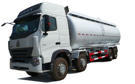 Buy SINOTRUK HOWO A7 Bulk Cement Truck 371HP 8X4 LHD 25 - 43CBM Cement Tanker Truck online manufacture