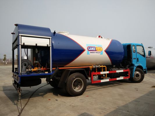 شراء HOWO 4X2 12000 لتر LPG شاحنة الغاز ، 12cbm 6 طن Bobtail شاحنة البروبان تصنيع عبر الإنترنت