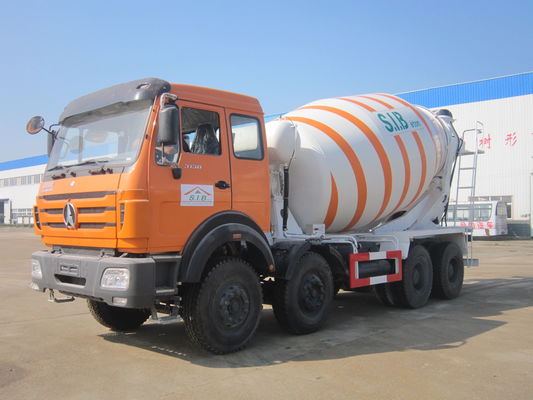 Buy Beiben 8X4 Self Loading Concrete Mixer Truck 12 Cubic Meter High Efficiency online manufacture