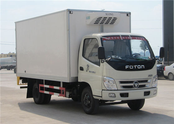 comprar Camión refrigerado de la caja de las ruedas de FOTON 6 pequeño, 3 toneladas de refrigerador de camión del congelador Fabricación en línea