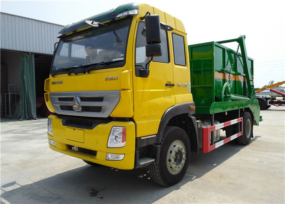 কেনা Sinotruk Homan 4x2 220hp 10m3 লোডার গর্ত Compactor ট্রাক 10cbm হাইড্রোলিক সুইং আর্ম প্রকার অনলাইনে উৎপাদন