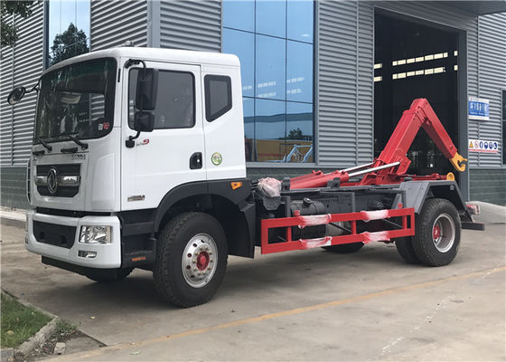 Buy China Hydraulic Arm Hook Lift Garbage Truck Roll-off 10tons Hook Lifting Garbage Truck online manufacture