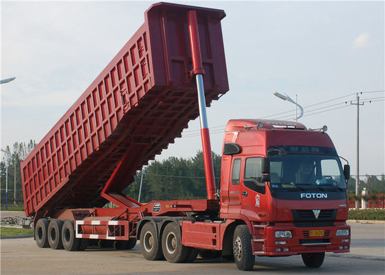 Beli Tri-Axle Dump Truck Trailer 40 Ton- 60 Ton 35M3 End Tipper Semi Trailer Untuk Mineral pembuatan online