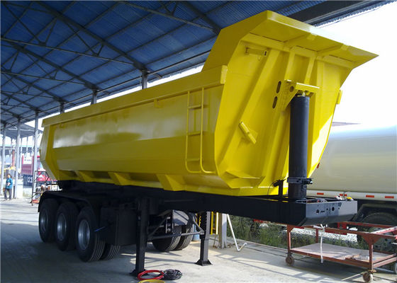 acheter Décharge de verseur de forme de l'arrière U de remorque de camion lourd de déchargeur d'individu de 40 tonnes inclinant la remorque de camion semi fabrication en ligne