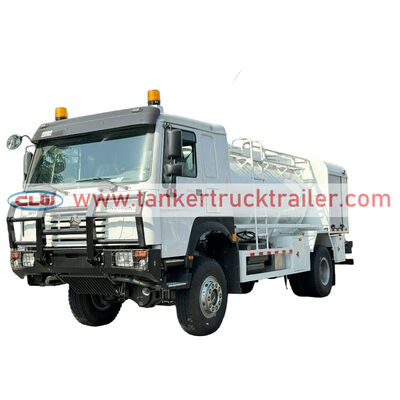 Buy Sinotruk HOWO 4WD 6500 Liters Mining Lubrication Truck for Sale online manufacture