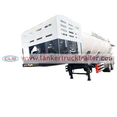 Buy 2 Axles 25000 Liters Vacuum Sewage Semi Trailer for Liquid Waste online manufacture