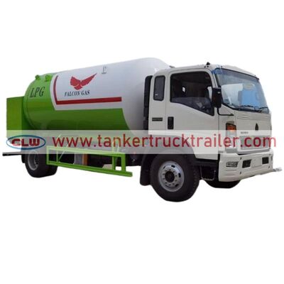 comprar 5M3 HOWO Caminhão-tanque de GLP para transporte e reabastecimento de GLP Fabricação em linha