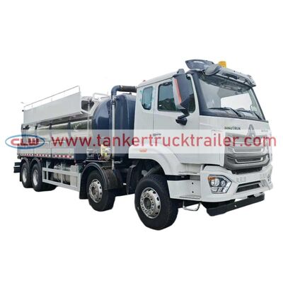 satın al HOWO 8X4 25,000L, kanalizasyon temizliği için vakum emici tank kamyonu Çevrimiçi üretim