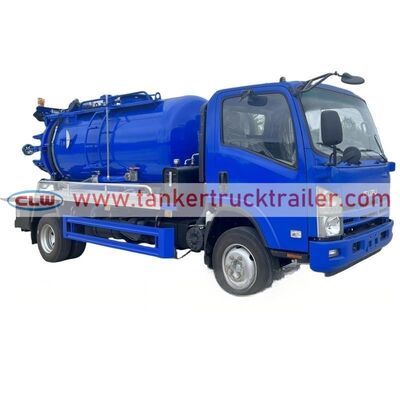 kupować ISUZU 4X2 5000L Sewer Cleaning Vacuum Truck for Municipal Drainage produkcja online