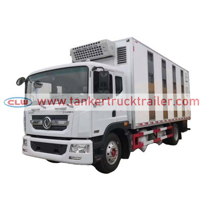 comprar Dongfeng 5 metros de aço inoxidável 4x2 camião de transporte de gado para fazendas Fabricação em linha