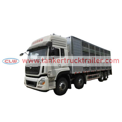 comprar Dongfeng 9,6 metros de aleación de aluminio 8x4 camión de transporte de animales para la agricultura Fabricación en línea