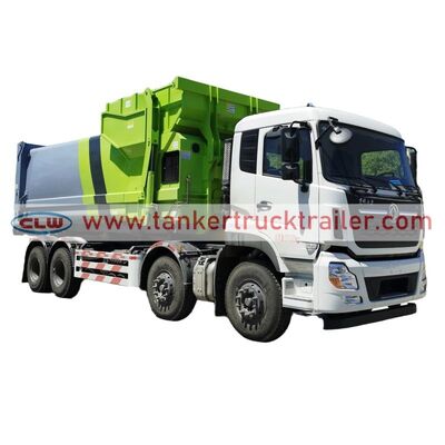 Buy Dongfeng 8x4 25Ton Hook Loader Garbage Truck for Refuse Collection online manufacture