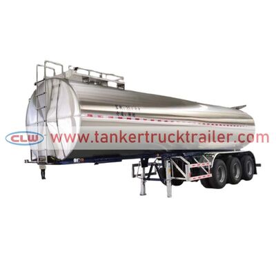 acheter 3 essieux 30 000 L en acier inoxydable réservoir laitier remorque pour la collecte de lait cru fabrication en ligne