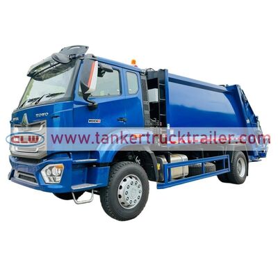 comprar HOWO 4X2 12CBM caminhão de compressão de lixo para gestão de resíduos Fabricação em linha