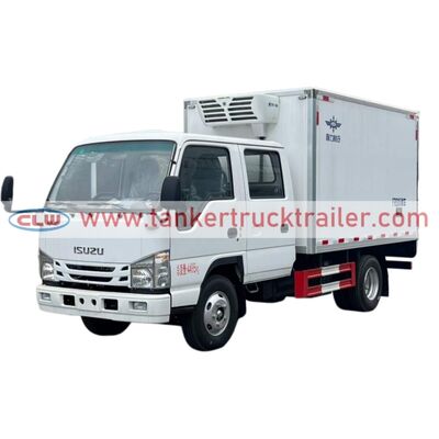 kopen ISUZU 3 ton koeltruck voor het vervoer van diepvriesvoedsel online vervaardiging