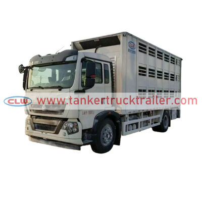 購入 中国重汽HOWO 6メートル アルミ合金 4x2 家畜運搬車 (農場用) オンライン製造