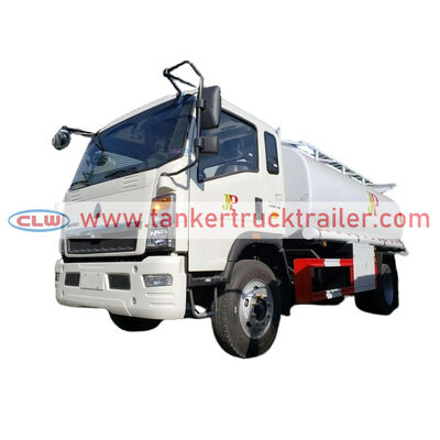 buy Sinotruk HOWO 10000 Liters Mobile Oil Tanker Truck with Dispenser online manufacture
