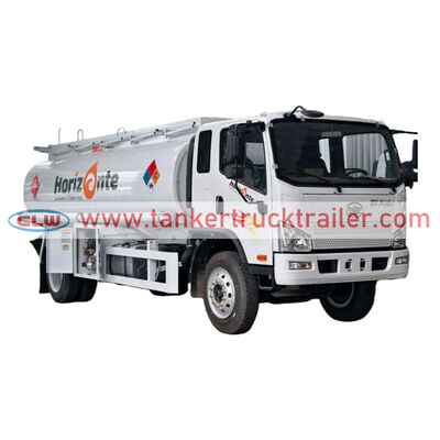 buy FAW 12000 Liters Mobile Oil Tanker Truck with Dispenser online manufacture