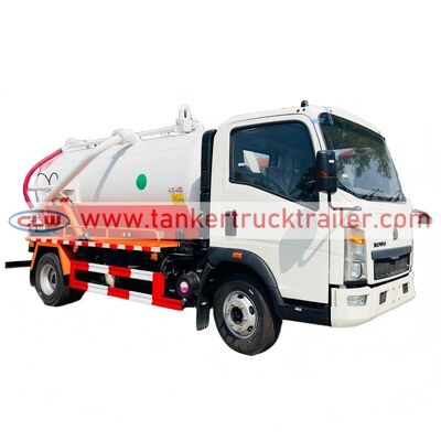 comprar HOWO 4x2 5CBM Cisterna séptica y alcantarillado de vacío Fabricación en línea