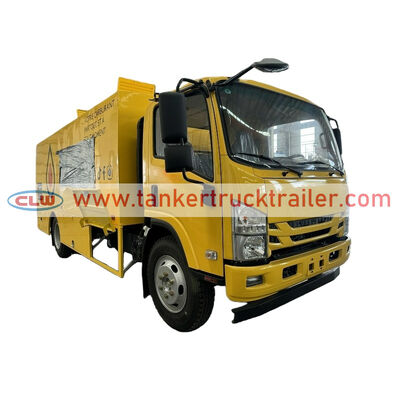buy ISUZU 4X2 5000L 6000L Square Mobile Refueling Tank Truck online manufacture