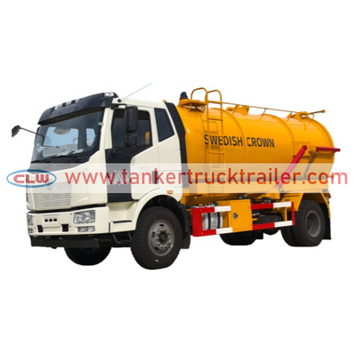satın almak FAW 4x2 10000 Litre Vakumlu Kanalizasyon Tankeri Atık Toplama İçin Çevrimiçi üretim