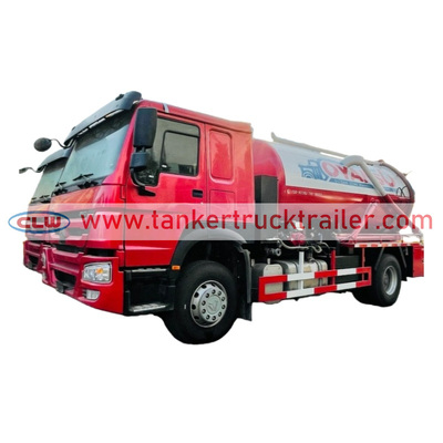 ซื้อ Sinotruk HOWO 4x2 12000 ลิตร อิตาลี โมโร ปั๊มแอกู๊ม ถังน้ําเสีย สําหรับขาย การผลิตออนไลน์