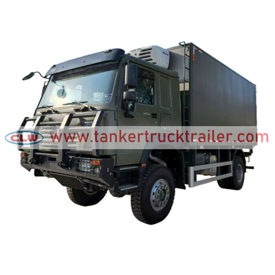 membeli Sinotruk HOWO 4WD Off Road 10 Ton 12 Ton Truk Pendingin untuk Angkatan Bersenjata pembuatan online